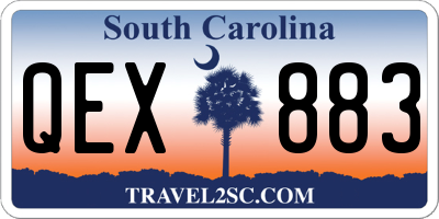SC license plate QEX883