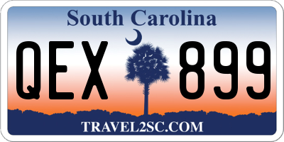 SC license plate QEX899