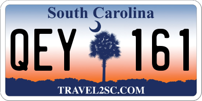 SC license plate QEY161