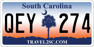 SC license plate QEY274