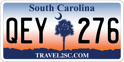 SC license plate QEY276