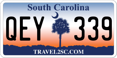 SC license plate QEY339