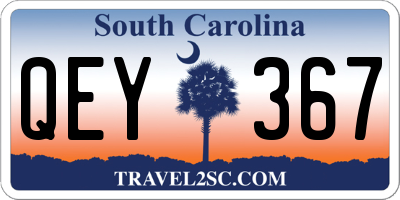 SC license plate QEY367