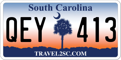 SC license plate QEY413