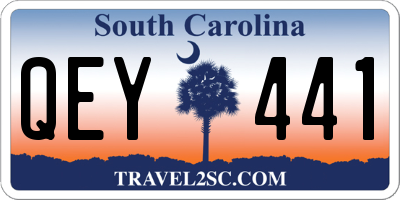 SC license plate QEY441