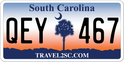 SC license plate QEY467