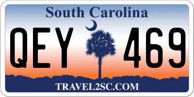 SC license plate QEY469