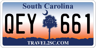 SC license plate QEY661