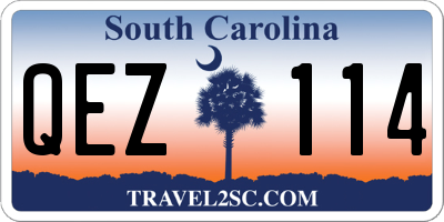 SC license plate QEZ114