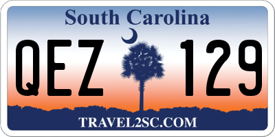 SC license plate QEZ129