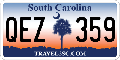SC license plate QEZ359