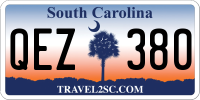 SC license plate QEZ380