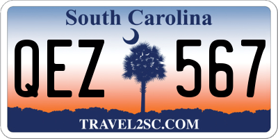 SC license plate QEZ567