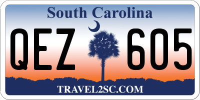 SC license plate QEZ605