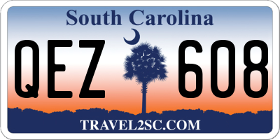 SC license plate QEZ608