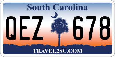 SC license plate QEZ678