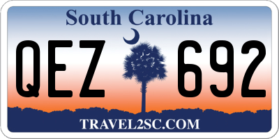 SC license plate QEZ692