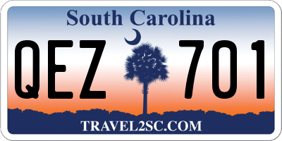 SC license plate QEZ701