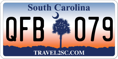 SC license plate QFB079