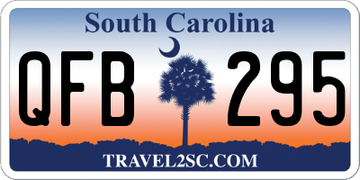 SC license plate QFB295