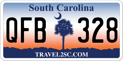 SC license plate QFB328