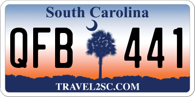 SC license plate QFB441