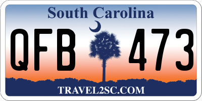 SC license plate QFB473