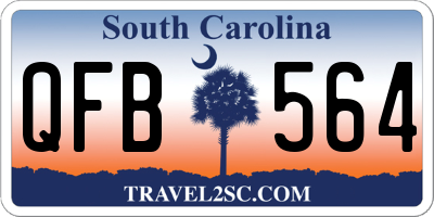 SC license plate QFB564