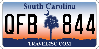 SC license plate QFB844