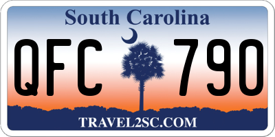 SC license plate QFC790