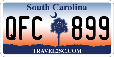 SC license plate QFC899