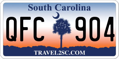 SC license plate QFC904