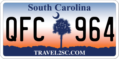 SC license plate QFC964