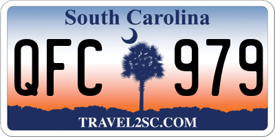 SC license plate QFC979