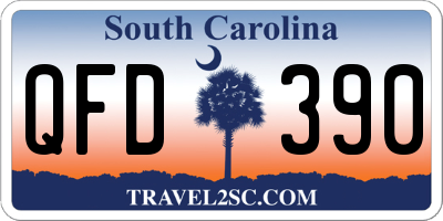 SC license plate QFD390