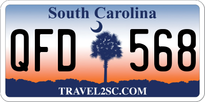 SC license plate QFD568