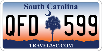 SC license plate QFD599