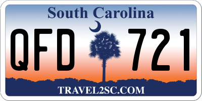SC license plate QFD721