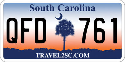SC license plate QFD761