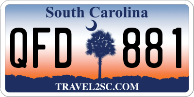 SC license plate QFD881