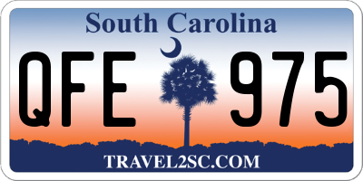 SC license plate QFE975