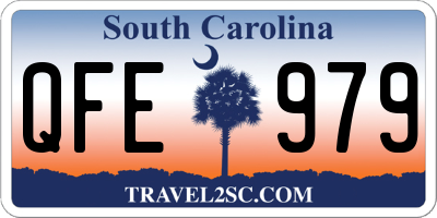 SC license plate QFE979
