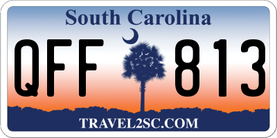 SC license plate QFF813