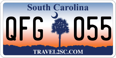 SC license plate QFG055