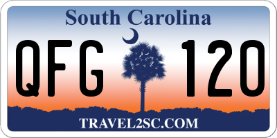 SC license plate QFG120