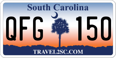 SC license plate QFG150