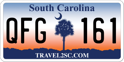 SC license plate QFG161