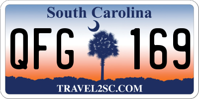 SC license plate QFG169