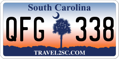 SC license plate QFG338