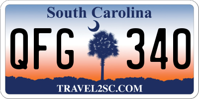 SC license plate QFG340
